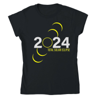 Product Astronomy Lovers 4.08.24 Total Solar Eclipse 2024 T Shirt Classic Womens Crewneck T-shirt