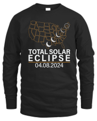 Product America Totality Spring 4.08.24 Total Solar Eclipse 2024 Unisex Sweatshirt