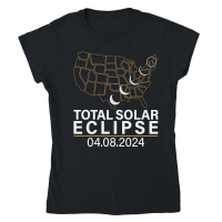 Product America Totality Spring 4.08.24 Total Solar Eclipse 2024 Classic Womens Crewneck T-shirt