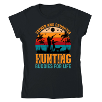Product Father And Daughter Hunting Buddies For Life Classic Womens Crewneck T-shirt