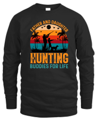 Product Father And Daughter Hunting Buddies For Life Unisex Sweatshirt