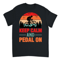 Product Keep Calm And Pedal On Cycling Unisex T-Shirt
