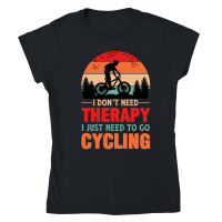 Product I Don't Need Therapy I Just Need To Go Cycling Classic Womens Crewneck T-shirt