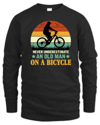 Product Never Underestimate An Old Man On A Bicycle Unisex Sweatshirt