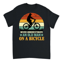 Product Never Underestimate An Old Man On A Bicycle Unisex T-Shirt