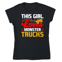 Product This Girl Loves Monster Trucks Classic Womens Crewneck T-shirt