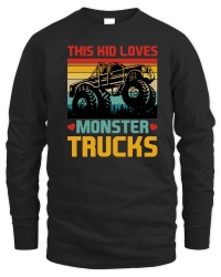 Product This Kid Loves Monster Trucks Unisex Sweatshirt