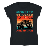 Product Monster Truck Are My Jam Classic Womens Crewneck T-shirt