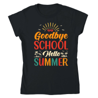 Product Goodbye School Hello Summer Classic Womens Crewneck T-shirt