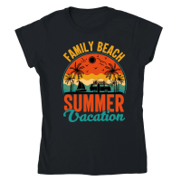 Product Family Beach Summer Vacation Classic Womens Crewneck T-shirt