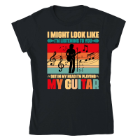 Product I'm Playing My Guitar Music Lover Classic Womens Crewneck T-shirt