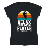 Product Relax the Bass Player Is Here Music Classic Womens Crewneck T-shirt