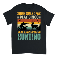 Product Some Grandpas Play Bingo Real Grandpas Go Hunting Unisex T-Shirt