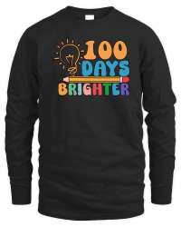 Product 100 Days Brighter Funny School Unisex Sweatshirt