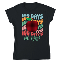 Product Happy Retro 100 Days of 2 Classic Womens Crewneck T-shirt