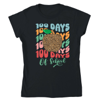 Product Happy Retro 100 days of Classic Womens Crewneck T-shirt