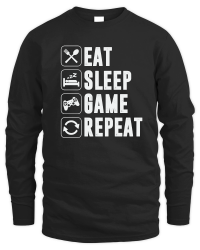 Product Eat Sleep Game Repeat Gaming Gamer Unisex Sweatshirt