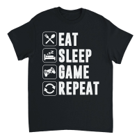 Product Eat Sleep Game Repeat Gaming Gamer Unisex T-Shirt