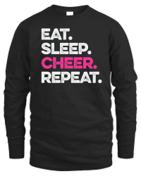 Product Eat Sleep Cheer Repeat Unisex Sweatshirt