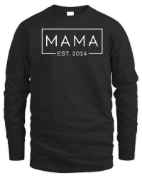 Product Mama Est 2024 Promoted to Mommy Unisex Sweatshirt