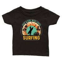 Product Just a Girl Who Loves Surfing Classic Baby Crewneck T-shirt