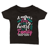 Product A mother's love is the heart of a family Mother's Day Classic Baby Crewneck T-shirt