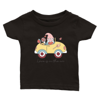 Product Retro Valentine Gnome  Sublimation Classic Baby Crewneck T-shirt
