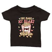 Product Retro Valentine Popcorn  Sublimation Classic Baby Crewneck T-shirt