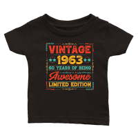 Product Vintage 1963 Being Awesome Limited Edition Birthday Classic Baby Crewneck T-shirt