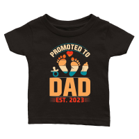 Product Promoted to Dad Est 2023 Classic Baby Crewneck T-shirt