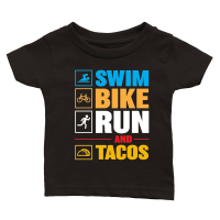 Product Swim Bike Run & Tacos Classic Baby Crewneck T-shirt