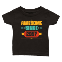 Product Awesome Since 2007 Birthday Classic Baby Crewneck T-shirt