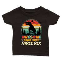 Product Awesome Since 2019 Three Rex Classic Baby Crewneck T-shirt