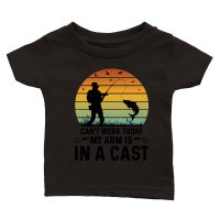Product Can't Work Today My Arm is in a Cast Fishing Classic Baby Crewneck T-shirt