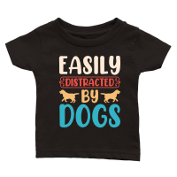 Product Easily Distracted by Dogs Classic Baby Crewneck T-shirt