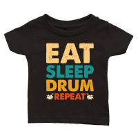 Product Eat Sleep Drum Repeat Classic Baby Crewneck T-shirt