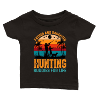 Product Father And Daughter Hunting Buddies For Life Classic Baby Crewneck T-shirt