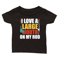 Product I Love A Large Mouth On My Rod Fishing Classic Baby Crewneck T-shirt