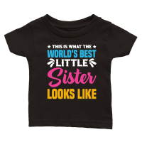 Product World's Best Little Sister Looks Like Classic Baby Crewneck T-shirt