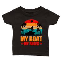 Product My Boat My Rules Fishing Lover Classic Baby Crewneck T-shirt