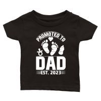 Product Promoted to Dad Est 2023 Classic Baby Crewneck T-shirt