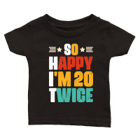 Product So Happy I'm 20 Twice Birthday Classic Baby Crewneck T-shirt
