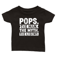 Product Pops The Man The Myth The Legend Classic Baby Crewneck T-shirt