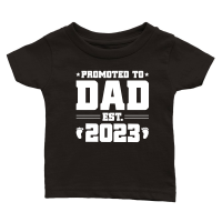 Product Promoted to Dad Est 2023 Classic Baby Crewneck T-shirt
