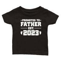 Product Promoted to Father Est 2023 Classic Baby Crewneck T-shirt
