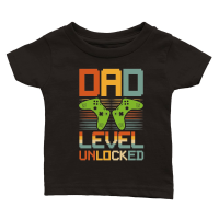 Product Dad Level Unlocked Gamer Dad Classic Baby Crewneck T-shirt