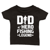 Product Dad Hero Fishing Legend Classic Baby Crewneck T-shirt