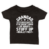 Product Grandad Knows Everything Classic Baby Crewneck T-shirt