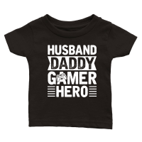 Product Husband Daddy Gamer Hero Classic Baby Crewneck T-shirt