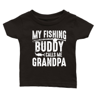 Product My Fishing Buddy Calls Me Grandpa Classic Baby Crewneck T-shirt